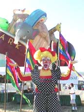 clown, face painter, birthday party, balloons